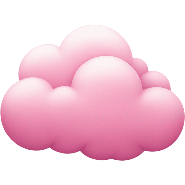 Pink cloud emoji