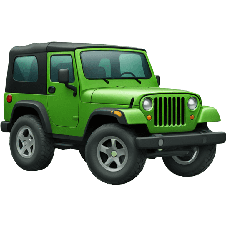 Green jeep emoji