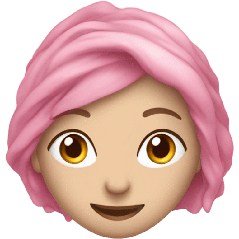 coração rosa claro com laço branco  emoji