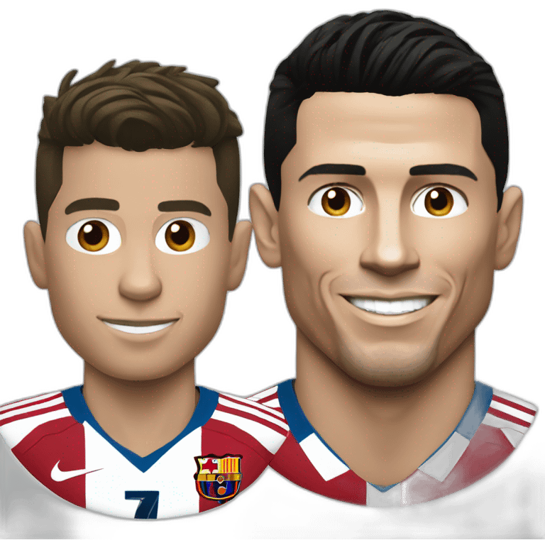 Cristiano Ronaldo Lionel Messi emoji