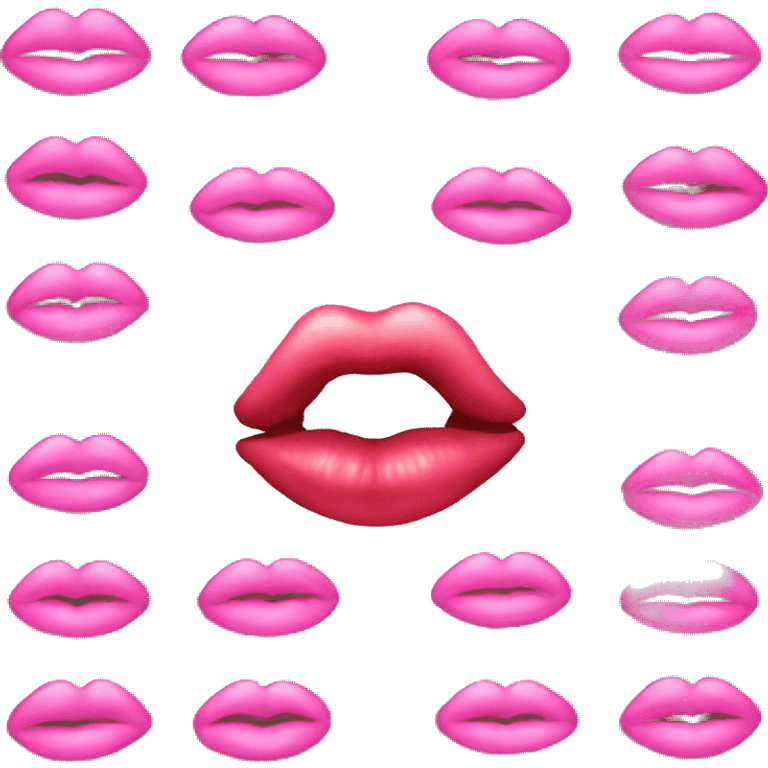 pink kiss  emoji