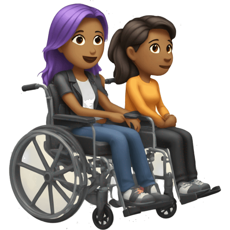 lesbians in wheelchairs emoji