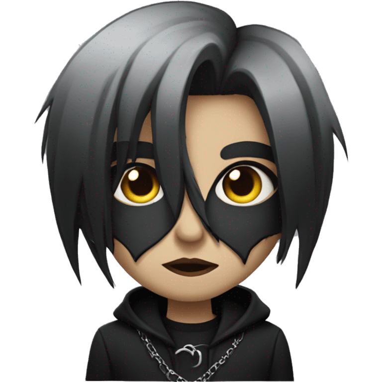 Goth looking person emoji