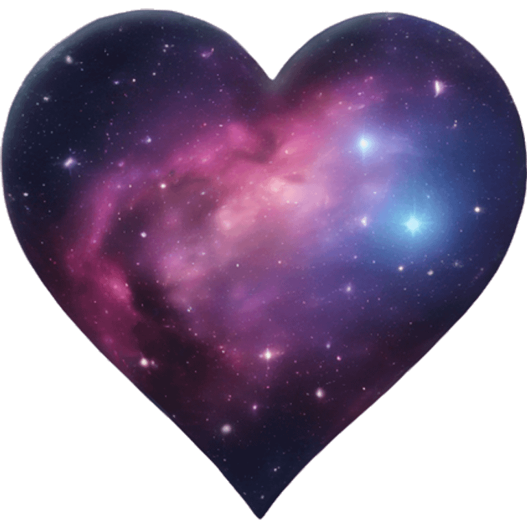 Heart with galaxy emoji