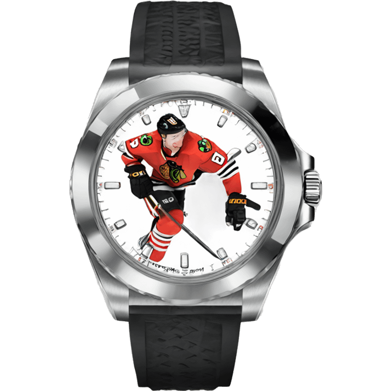 Jonathan Toews as a Rolex watch emoji