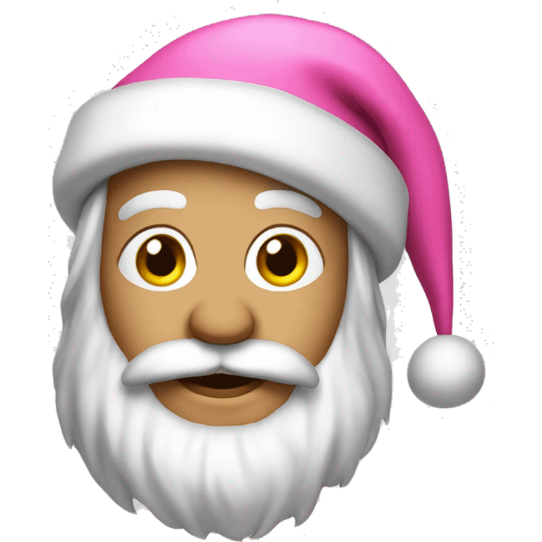 pink santa emoji