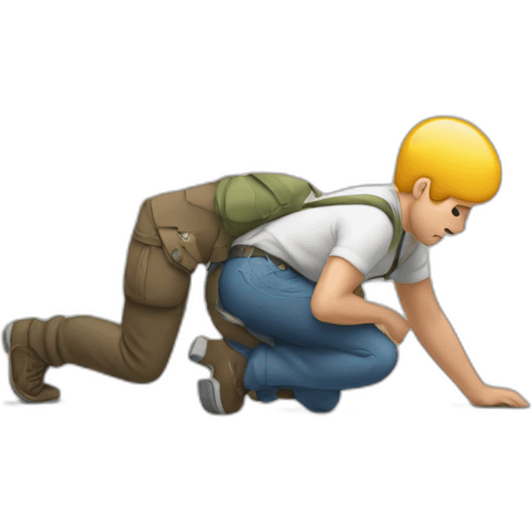 man-crawling-into-iphone emoji