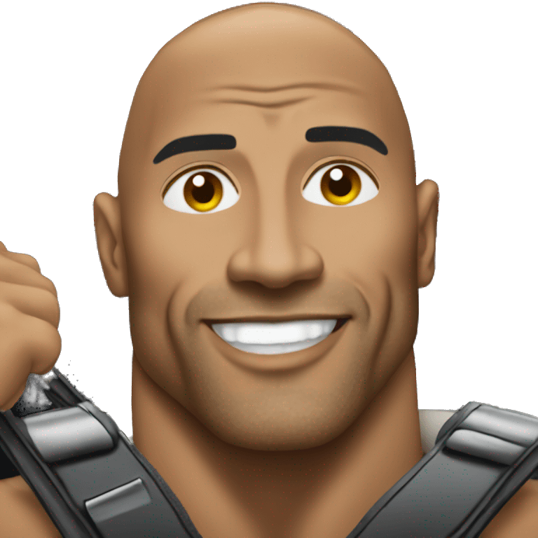 The rock in a car  emoji