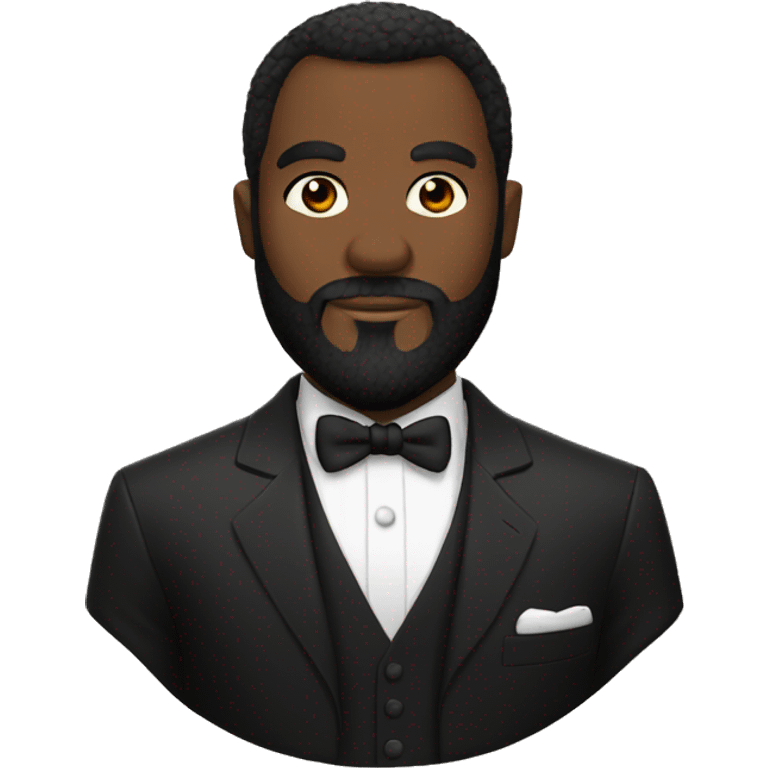 black james bond with beard emoji