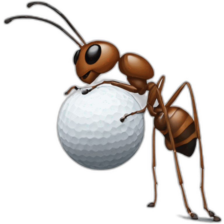 ant eating a golf ball emoji