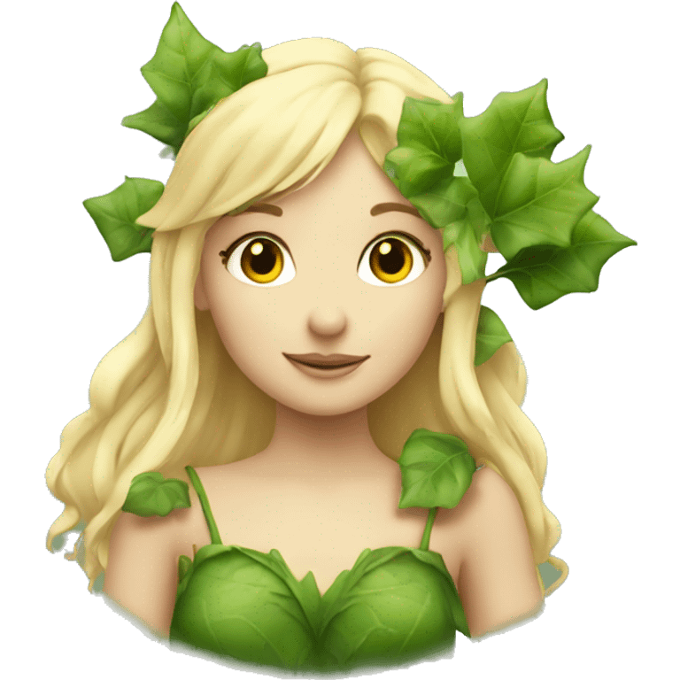 blonde fairy girl with ivy  emoji