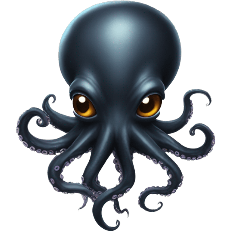 Black Alien Octopus emoji