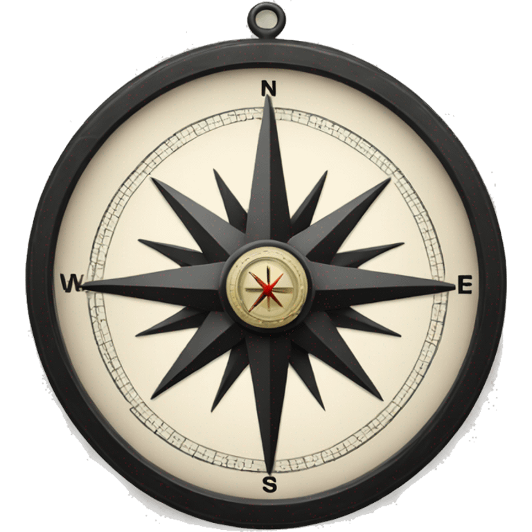 Black compass emoji