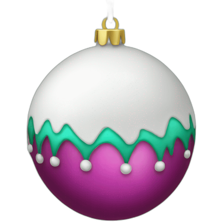 christmas bauble decorated emoji