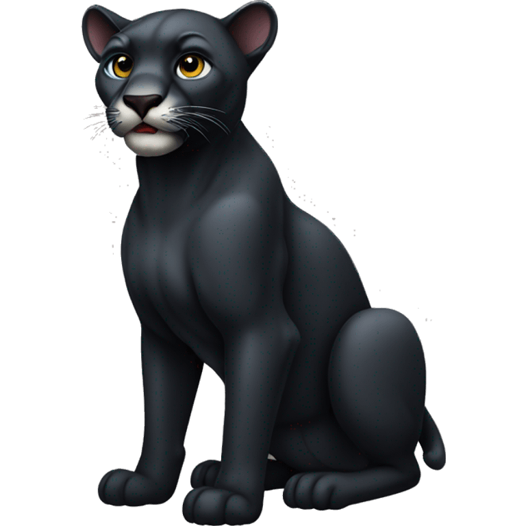  panther animal, full body emoji