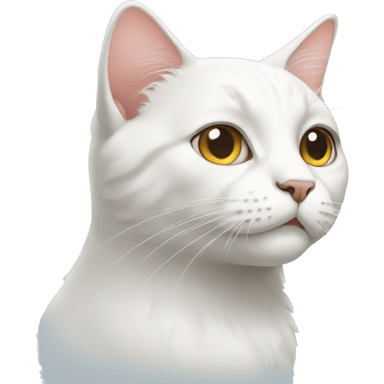 White cat emoji