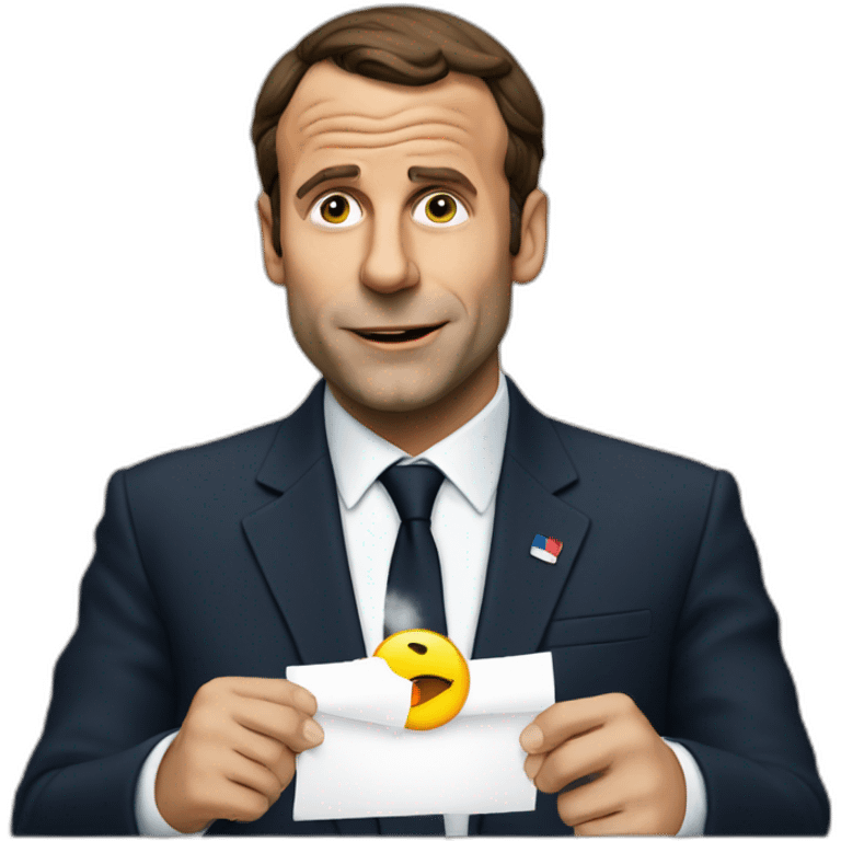 Macron qui fume emoji