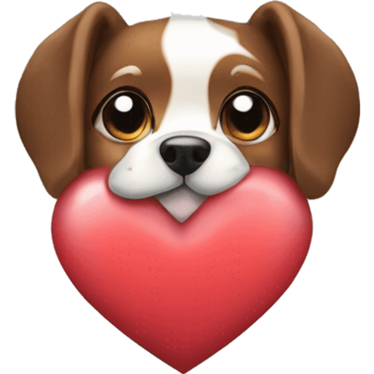 tos com a câmera dog inside heart emoji