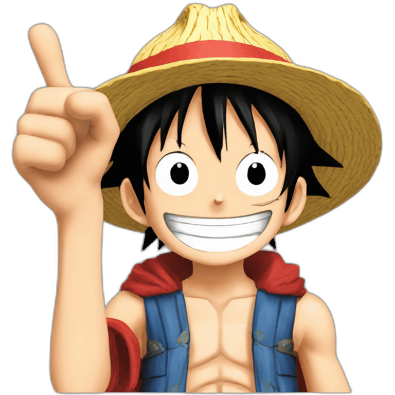 Monkey d luffy thumb up emoji