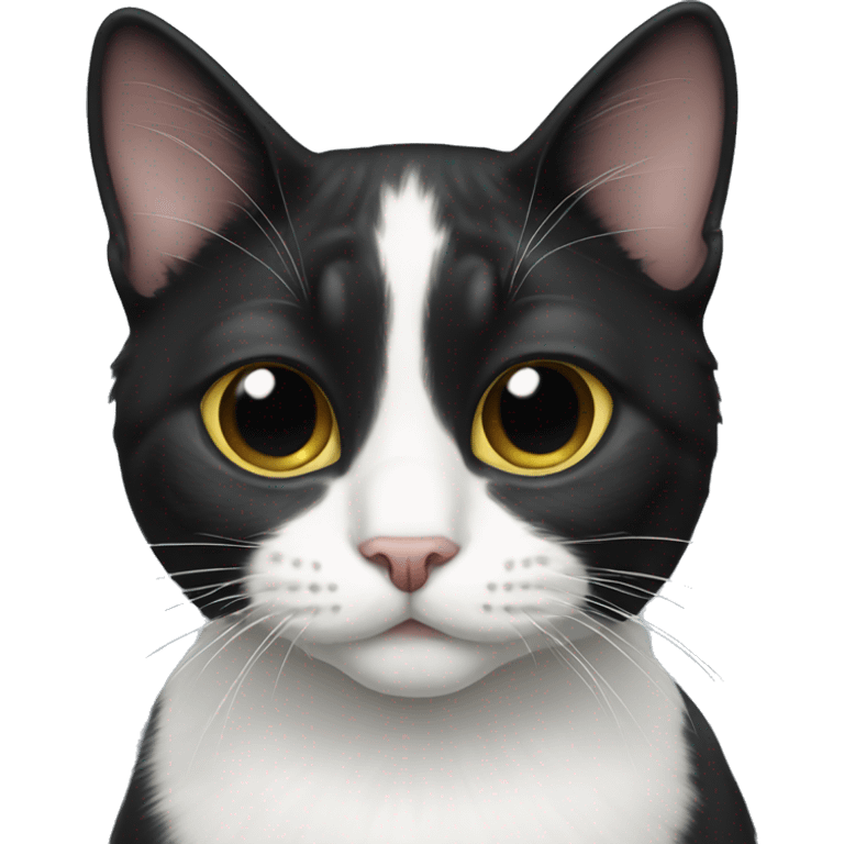 Tuxedo cat emoji