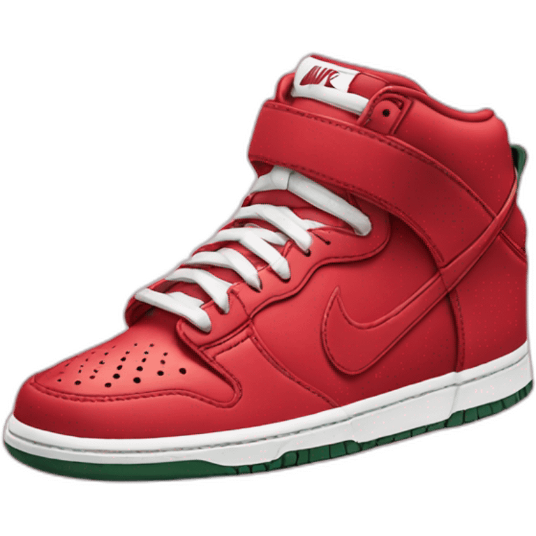 Nike dunk red emoji