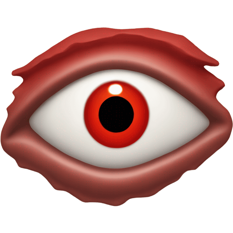 red cyclops eye  emoji