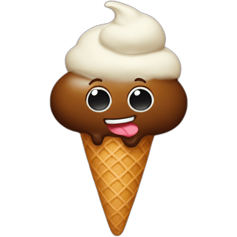 poop ice-cream emoji