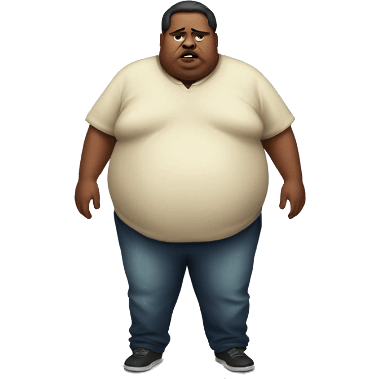 Morbidly obese person emoji