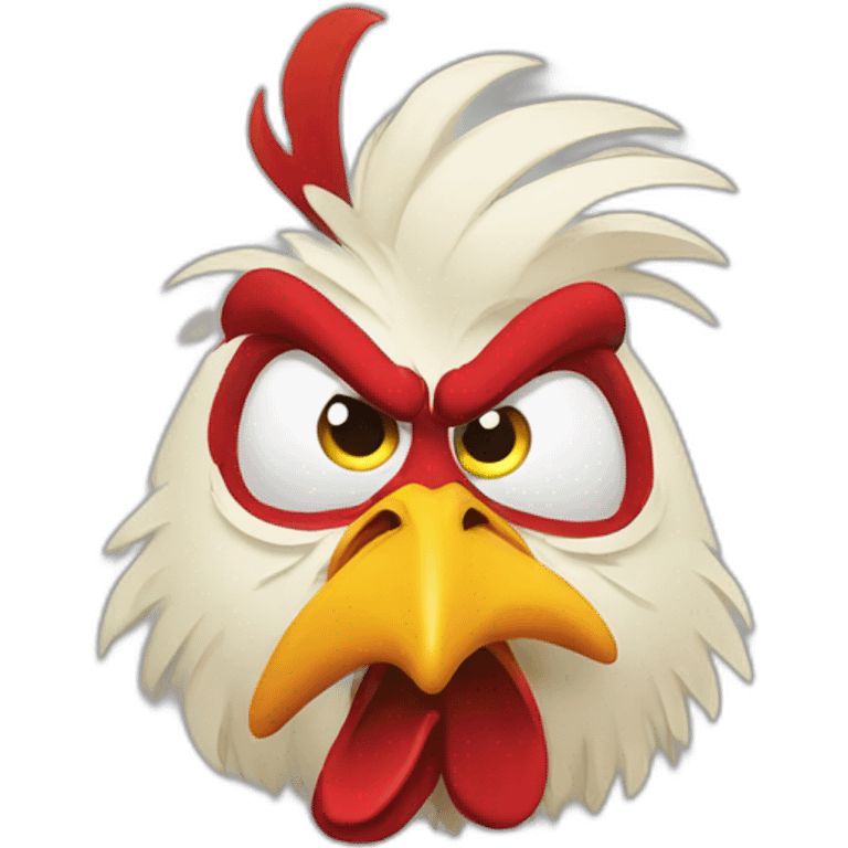 angry rooster emoji