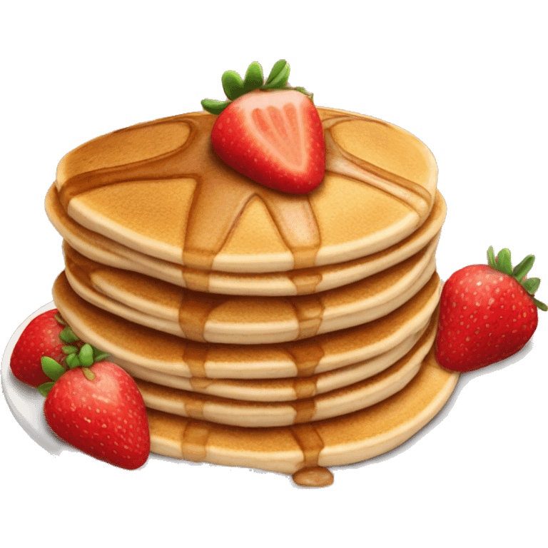 strawberry pancakes emoji