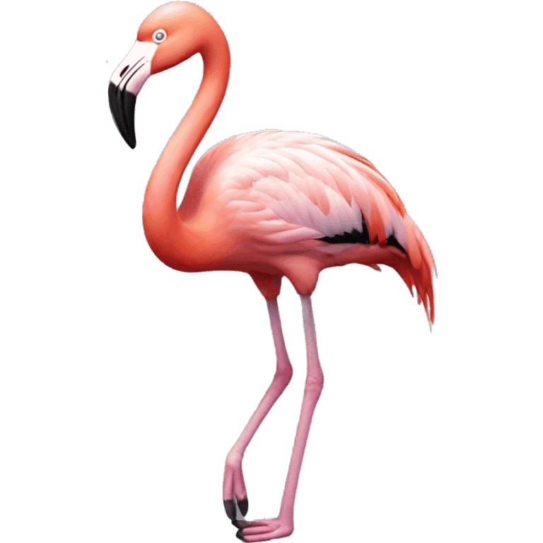 flamingo showing ok emoji