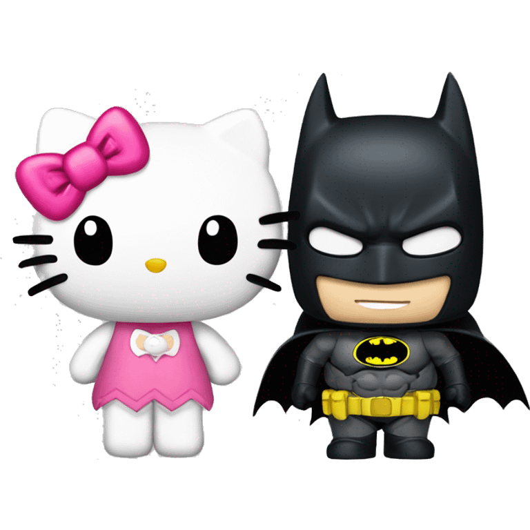 hello kitty and batman emoji