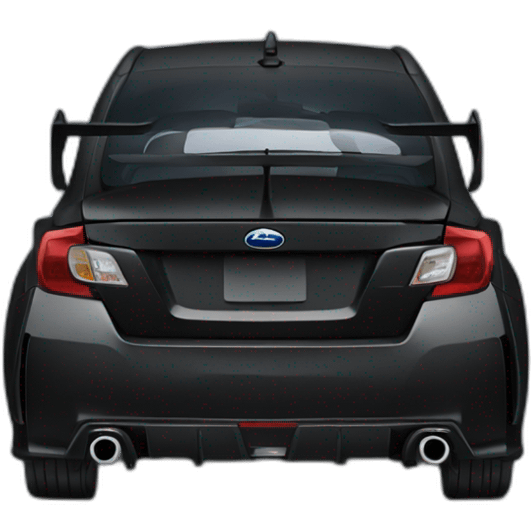 Black subaru wrx sti emoji