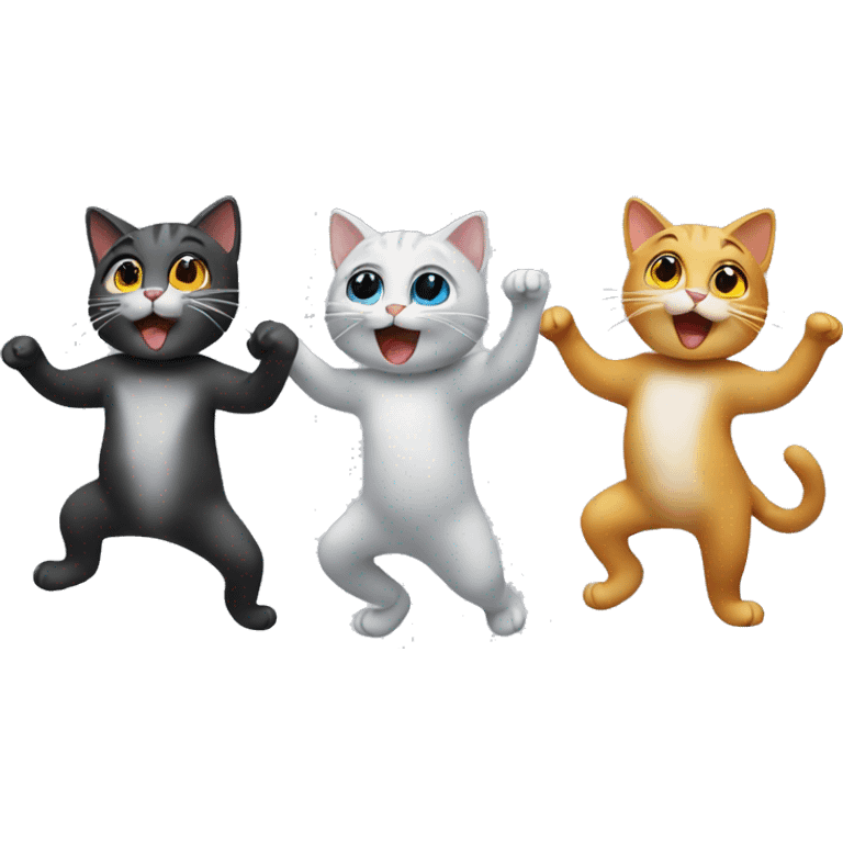 cats dancing  emoji