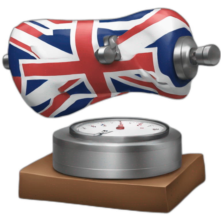 Weight with British flag emoji