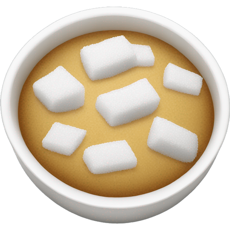 a bowl of sugar emoji