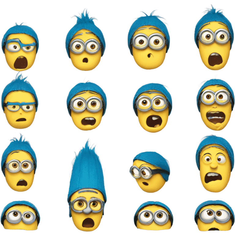 Minion making faces  emoji