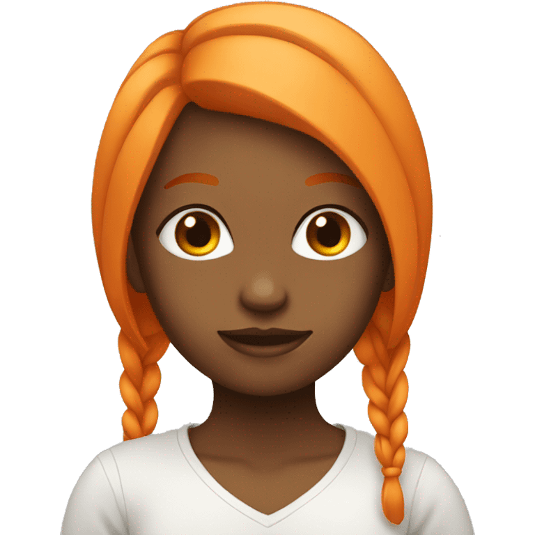 girl with orange hair emoji