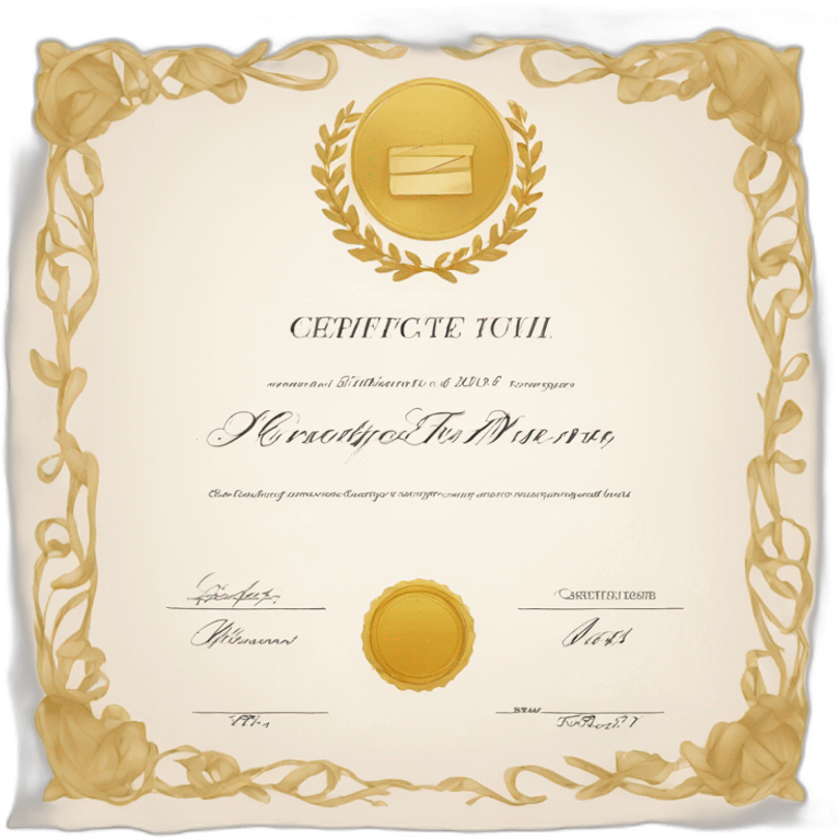 certificate emoji