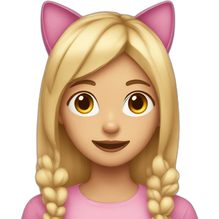 girl with cat ears emoji