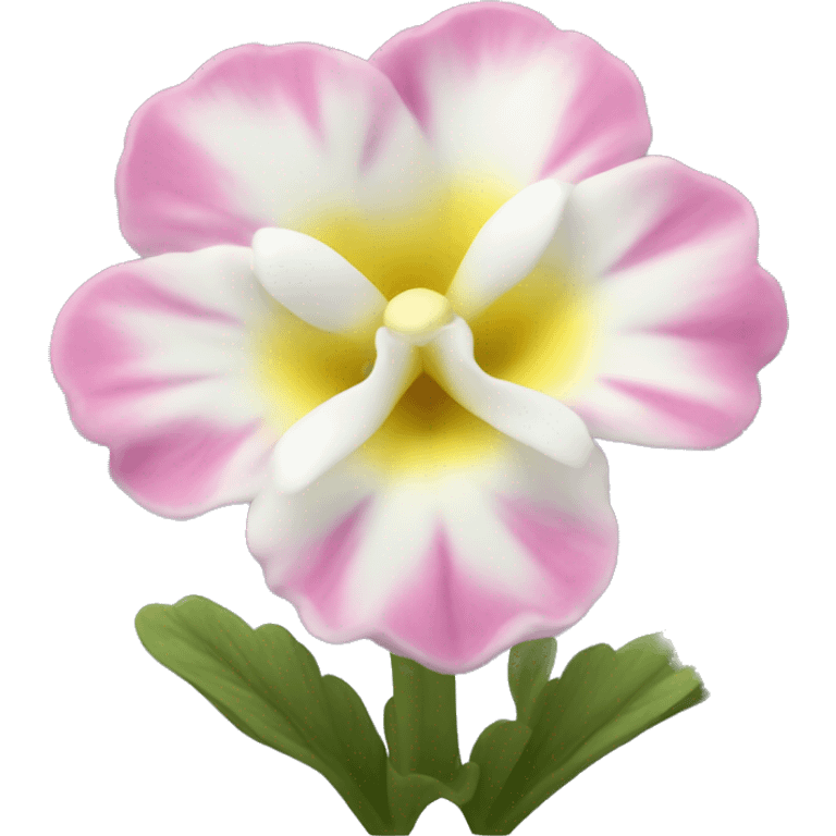 Pink and white primrose flower  emoji