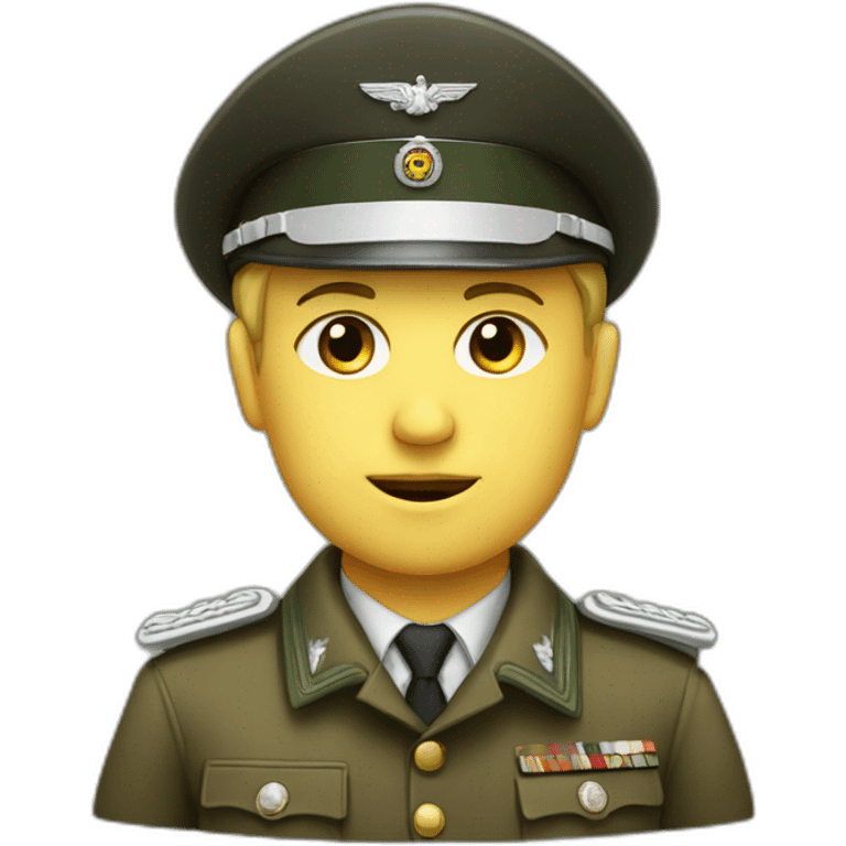 german fascist second world war with military uniform emoji