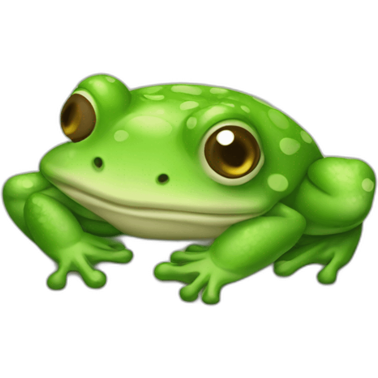 lazy frog emoji