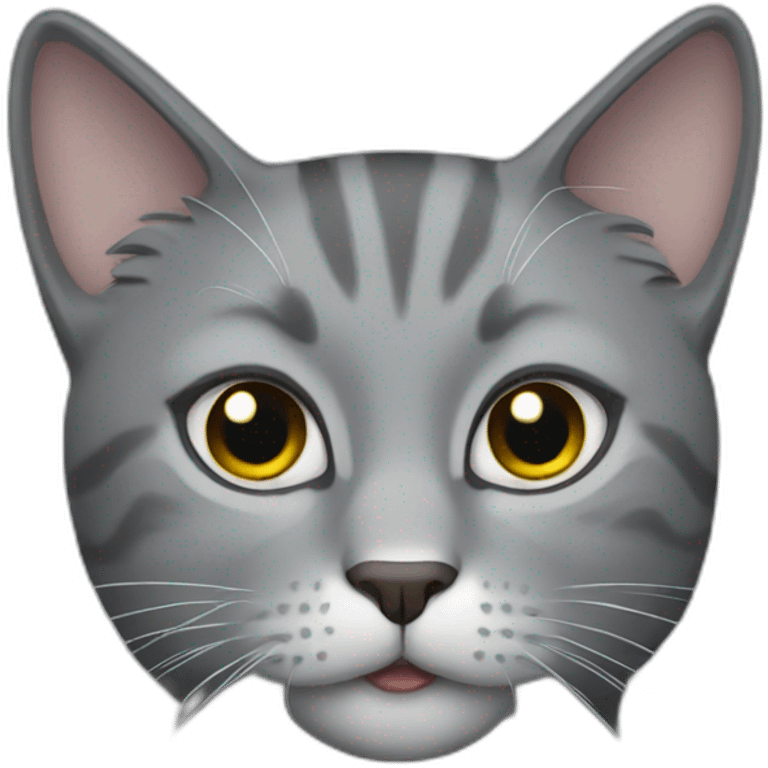 middle grey cat emoji