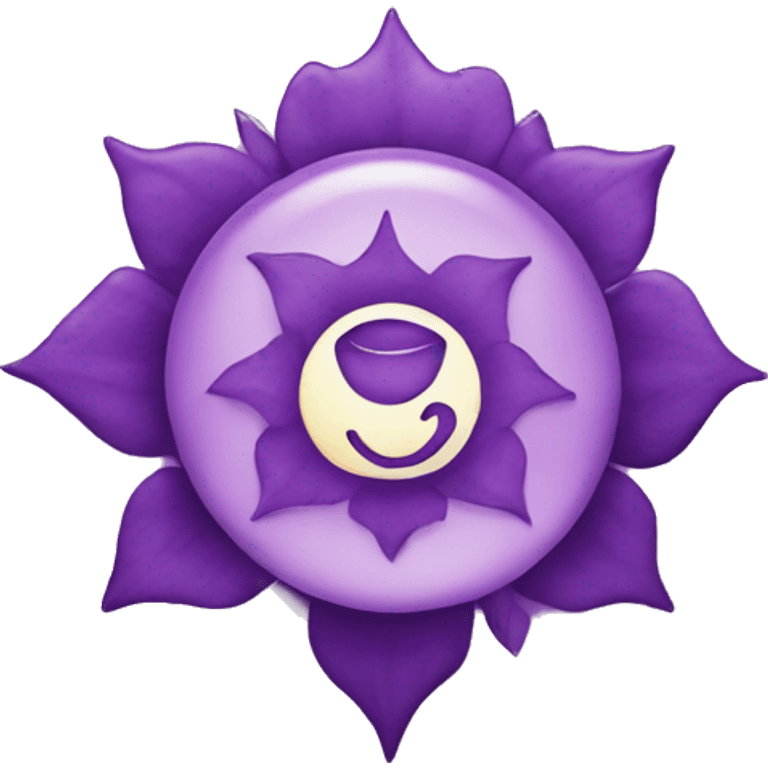 Violet crown chakra symbol  emoji