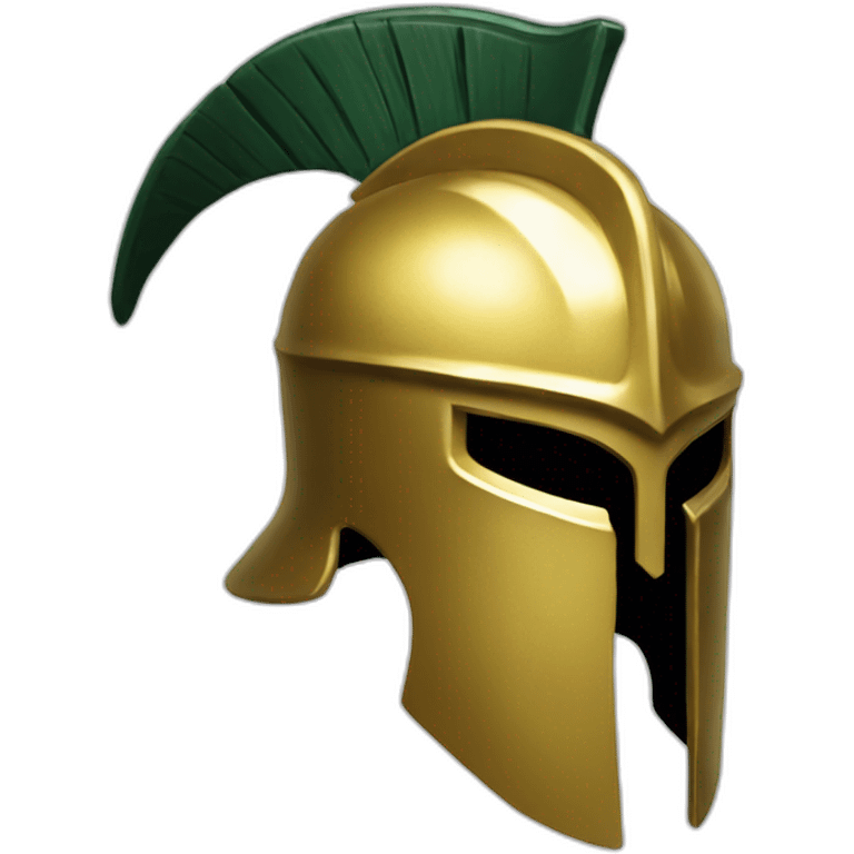 Gold Spartan Helmet  emoji