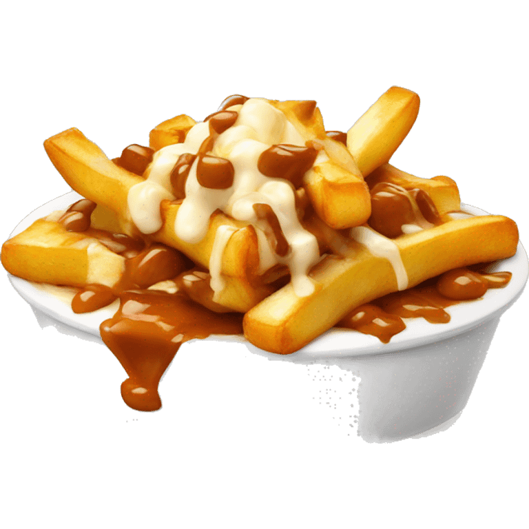 Poutine qui mange une poutine emoji