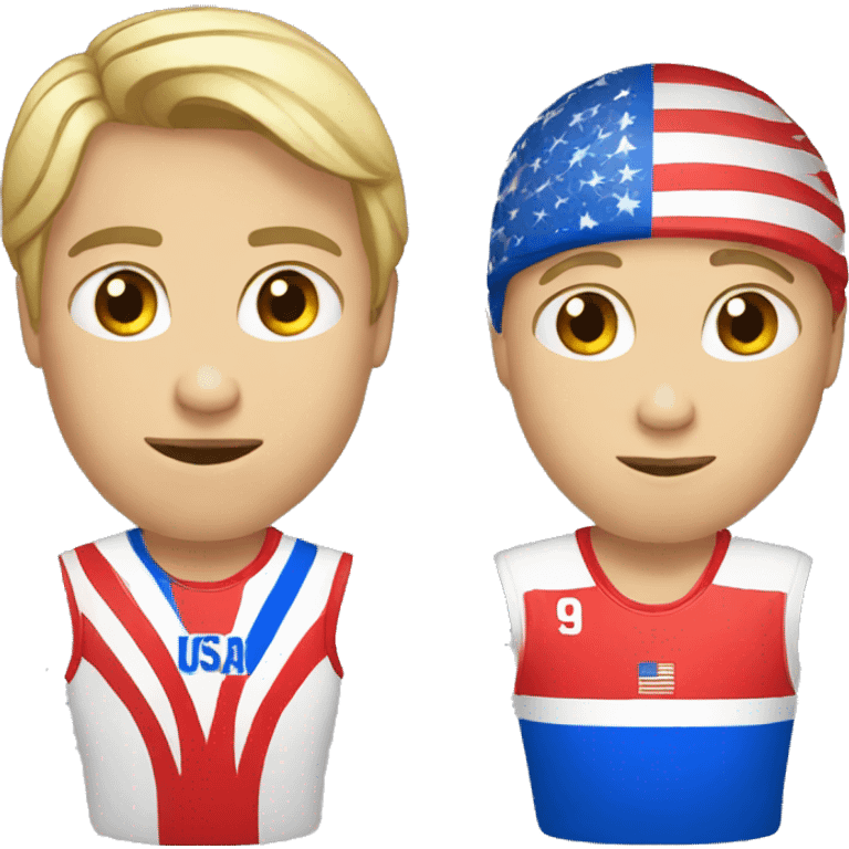 Russia versus USA emoji