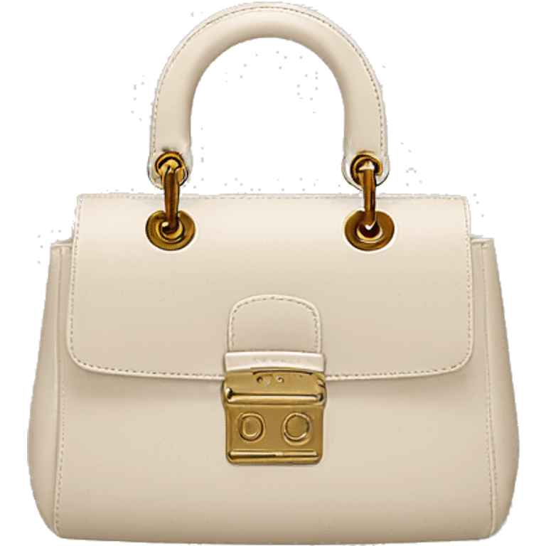 light beige dior bag emoji