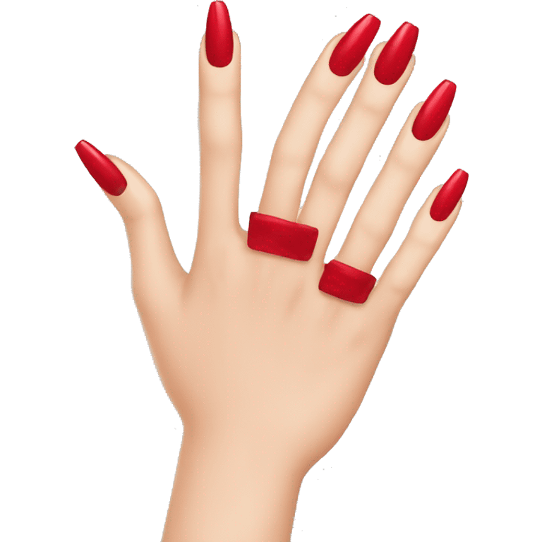 Red nails  emoji